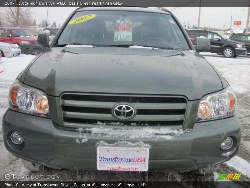 Oasis Green Pearl / Ash Gray 2007 Toyota Highlander V6 4WD