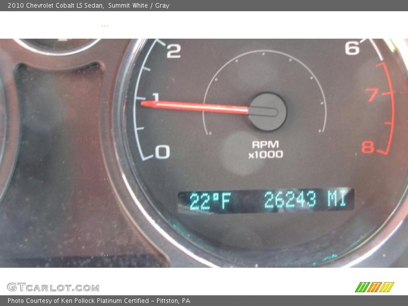 Summit White / Gray 2010 Chevrolet Cobalt LS Sedan