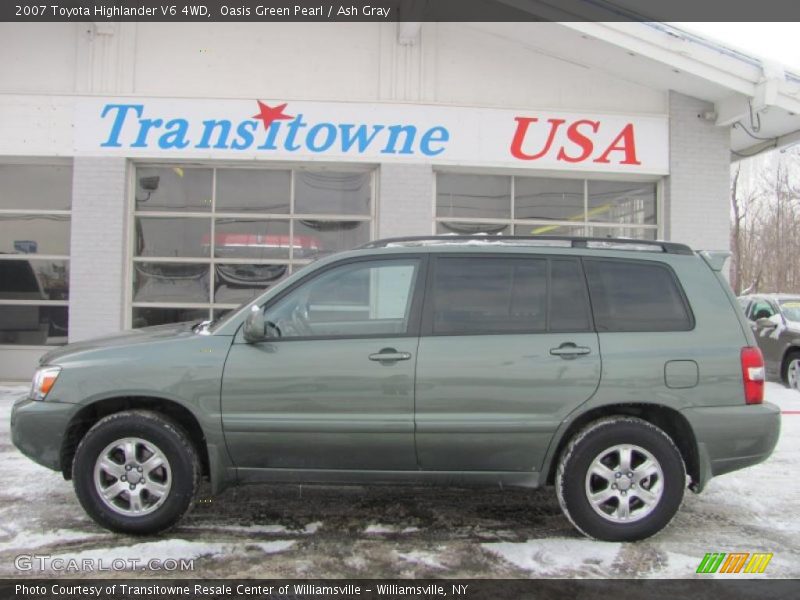 Oasis Green Pearl / Ash Gray 2007 Toyota Highlander V6 4WD