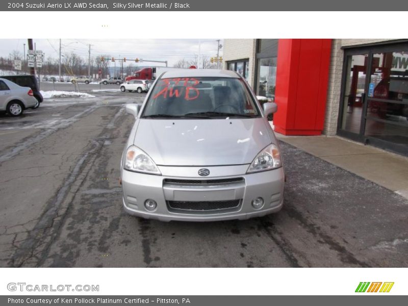 Silky Silver Metallic / Black 2004 Suzuki Aerio LX AWD Sedan