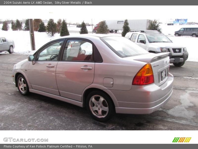 Silky Silver Metallic / Black 2004 Suzuki Aerio LX AWD Sedan
