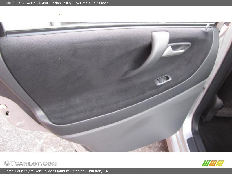 Silky Silver Metallic / Black 2004 Suzuki Aerio LX AWD Sedan