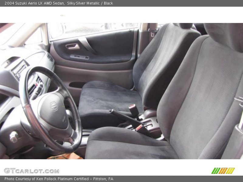 Silky Silver Metallic / Black 2004 Suzuki Aerio LX AWD Sedan
