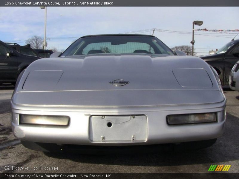 Sebring Silver Metallic / Black 1996 Chevrolet Corvette Coupe