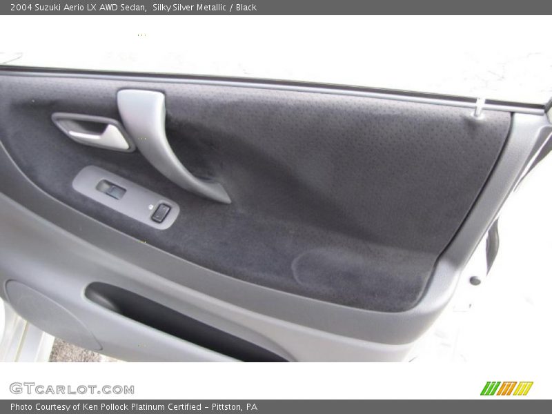 Silky Silver Metallic / Black 2004 Suzuki Aerio LX AWD Sedan