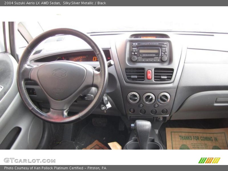 Silky Silver Metallic / Black 2004 Suzuki Aerio LX AWD Sedan
