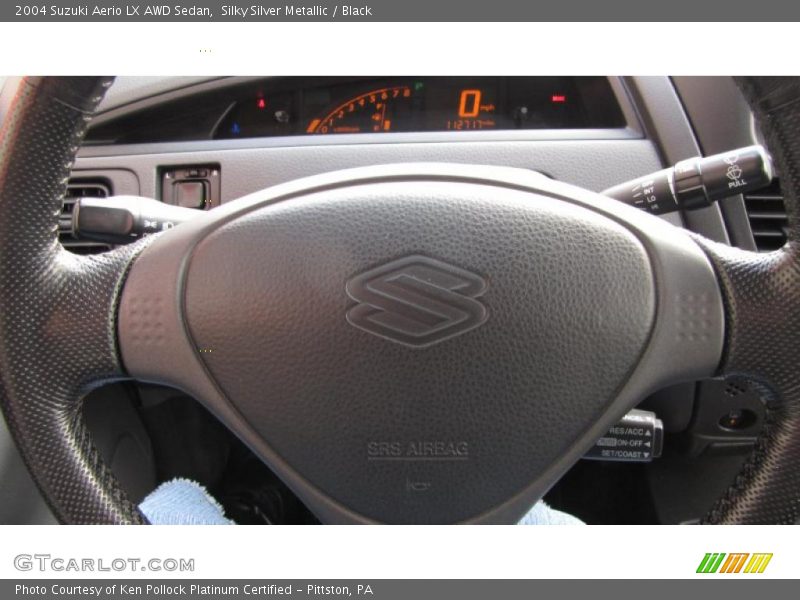 Silky Silver Metallic / Black 2004 Suzuki Aerio LX AWD Sedan