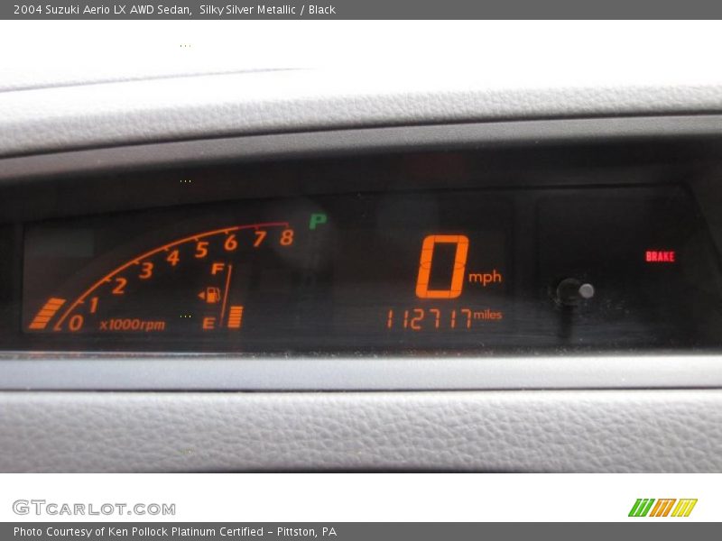 Silky Silver Metallic / Black 2004 Suzuki Aerio LX AWD Sedan