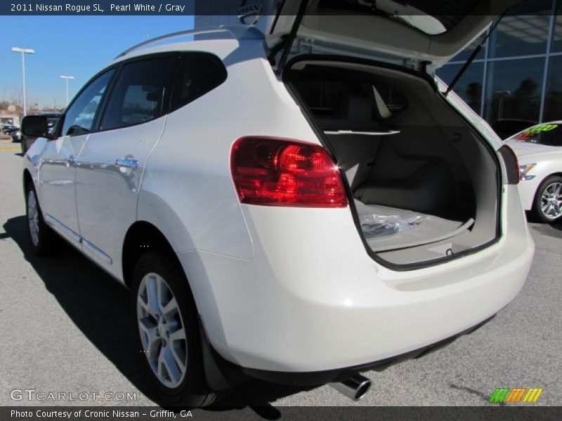 Pearl White / Gray 2011 Nissan Rogue SL
