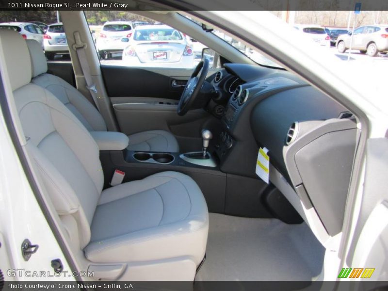 Pearl White / Gray 2011 Nissan Rogue SL