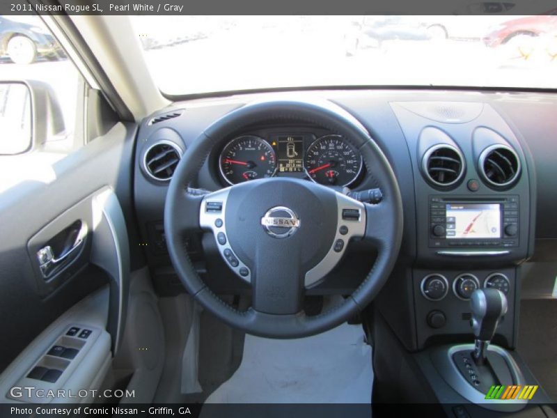 Pearl White / Gray 2011 Nissan Rogue SL