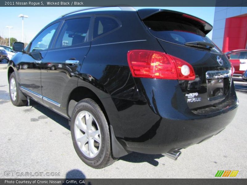 Wicked Black / Black 2011 Nissan Rogue S