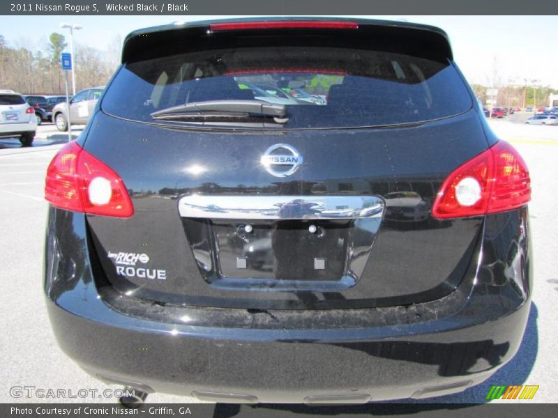 Wicked Black / Black 2011 Nissan Rogue S