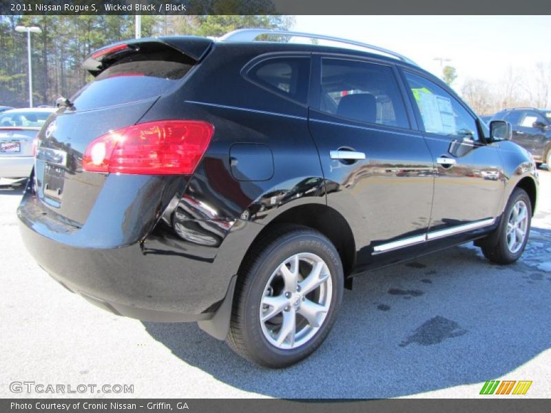 Wicked Black / Black 2011 Nissan Rogue S