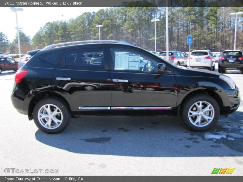 Wicked Black / Black 2011 Nissan Rogue S