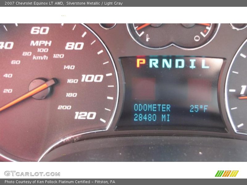 Silverstone Metallic / Light Gray 2007 Chevrolet Equinox LT AWD