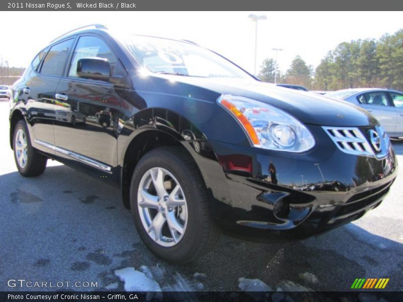 Wicked Black / Black 2011 Nissan Rogue S