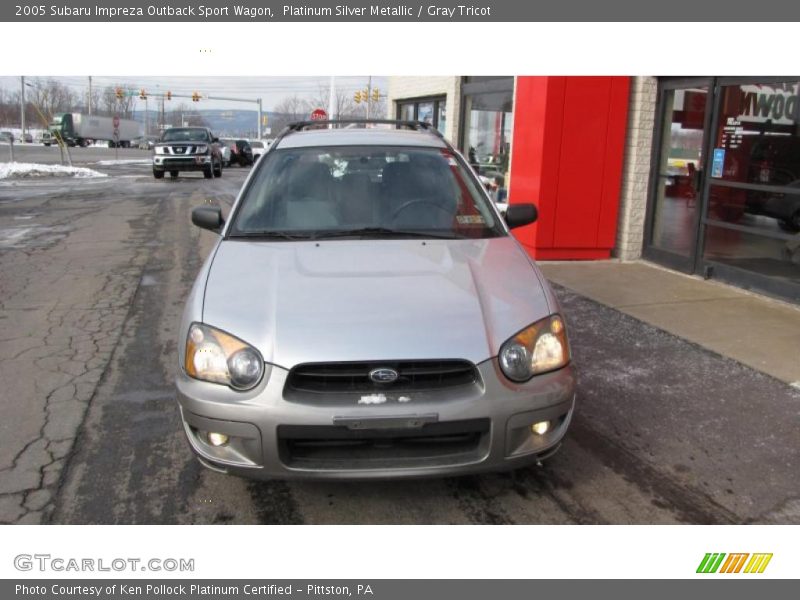 Platinum Silver Metallic / Gray Tricot 2005 Subaru Impreza Outback Sport Wagon