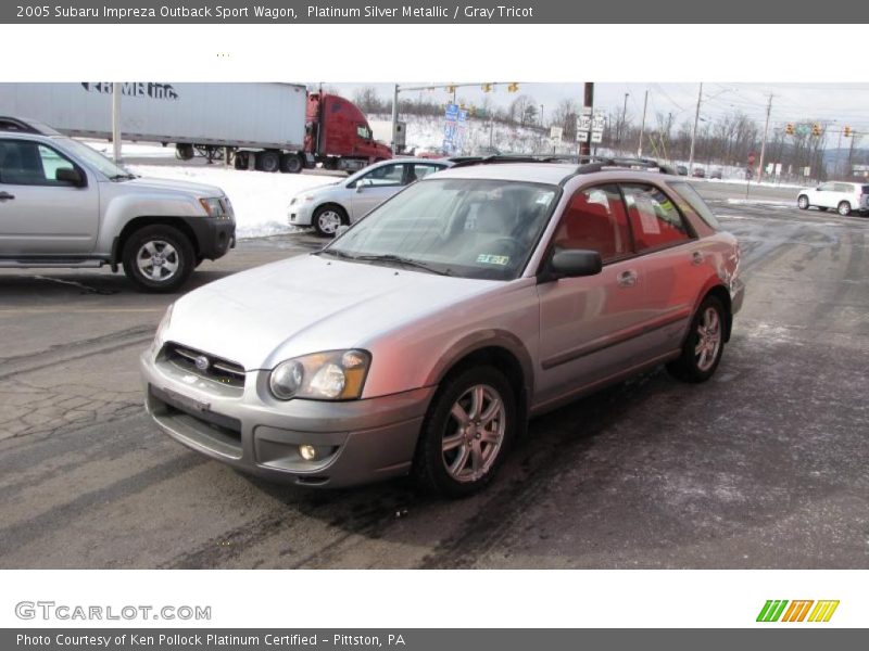 Platinum Silver Metallic / Gray Tricot 2005 Subaru Impreza Outback Sport Wagon