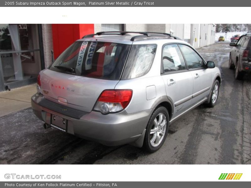 Platinum Silver Metallic / Gray Tricot 2005 Subaru Impreza Outback Sport Wagon
