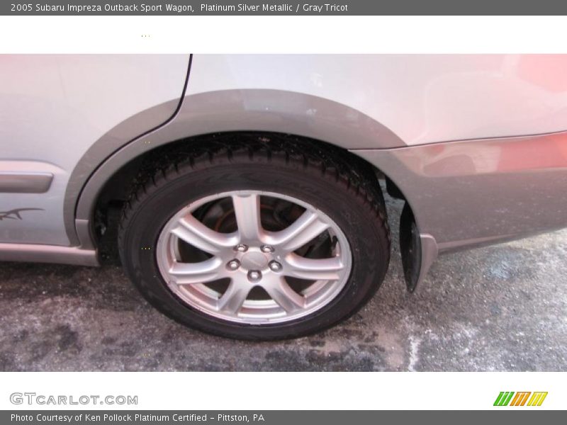Platinum Silver Metallic / Gray Tricot 2005 Subaru Impreza Outback Sport Wagon
