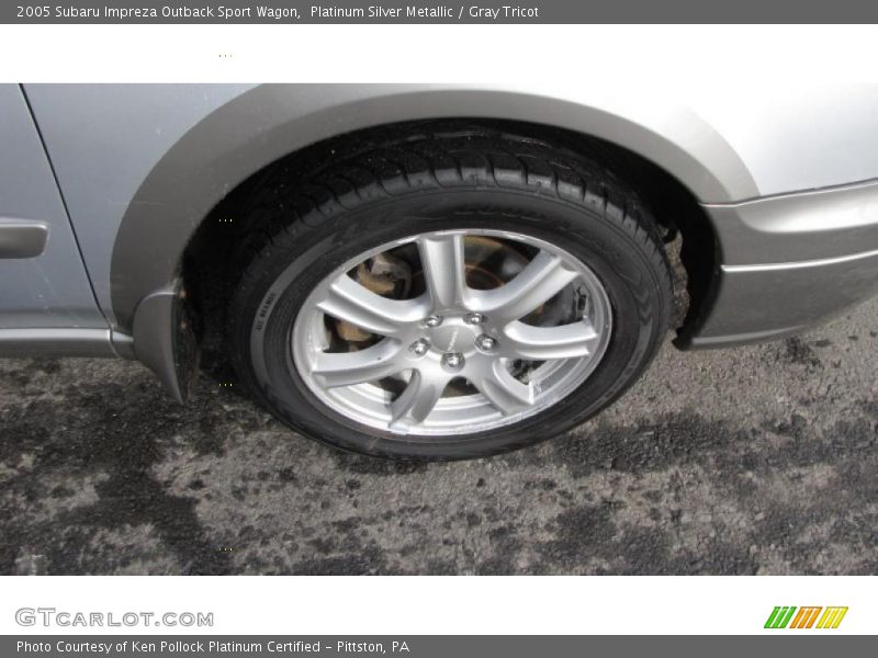 Platinum Silver Metallic / Gray Tricot 2005 Subaru Impreza Outback Sport Wagon