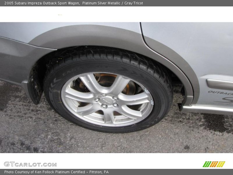 Platinum Silver Metallic / Gray Tricot 2005 Subaru Impreza Outback Sport Wagon