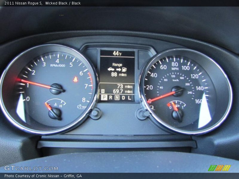 Wicked Black / Black 2011 Nissan Rogue S