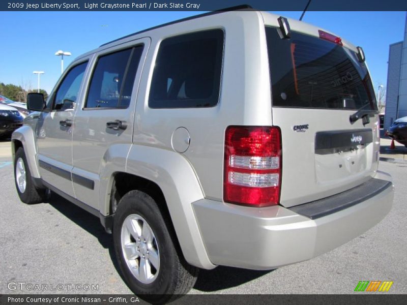 Light Graystone Pearl / Dark Slate Gray 2009 Jeep Liberty Sport