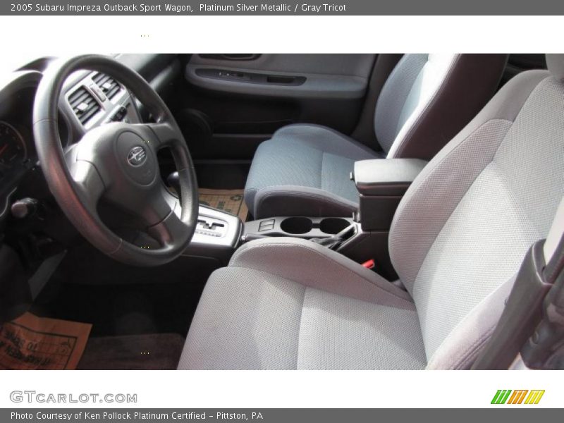 Platinum Silver Metallic / Gray Tricot 2005 Subaru Impreza Outback Sport Wagon