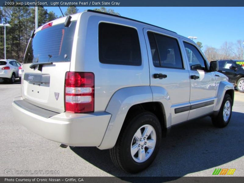 Light Graystone Pearl / Dark Slate Gray 2009 Jeep Liberty Sport