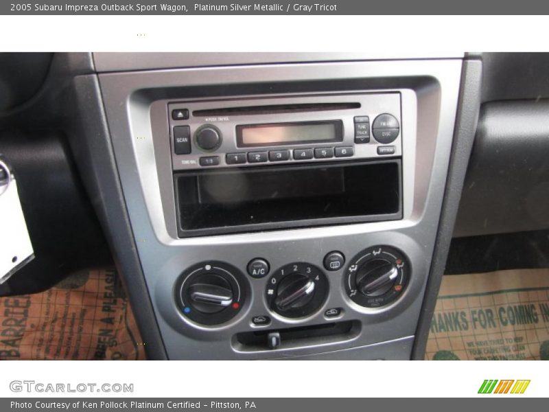 Platinum Silver Metallic / Gray Tricot 2005 Subaru Impreza Outback Sport Wagon