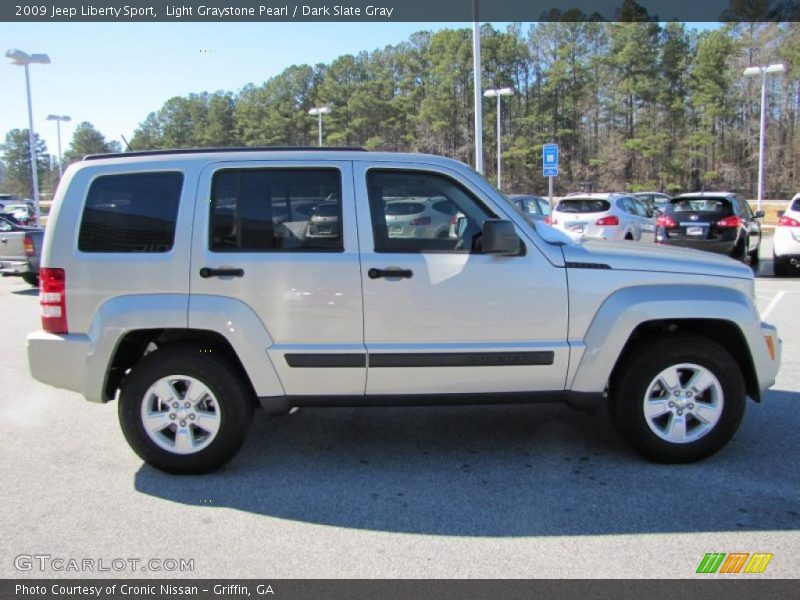 Light Graystone Pearl / Dark Slate Gray 2009 Jeep Liberty Sport
