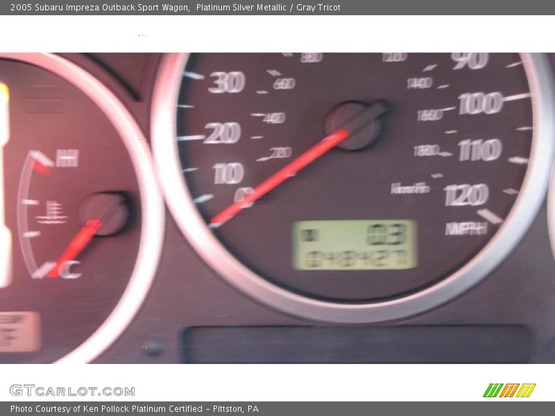 Platinum Silver Metallic / Gray Tricot 2005 Subaru Impreza Outback Sport Wagon