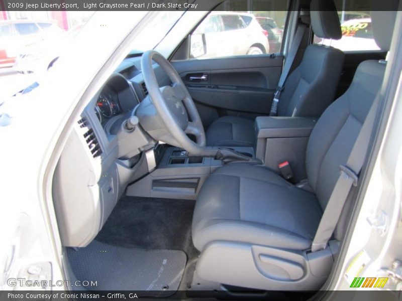Light Graystone Pearl / Dark Slate Gray 2009 Jeep Liberty Sport