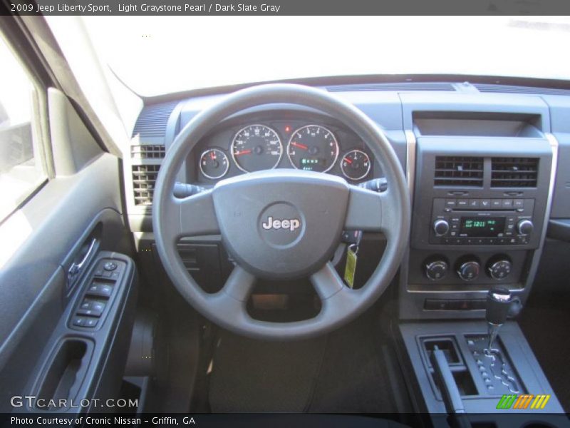 Light Graystone Pearl / Dark Slate Gray 2009 Jeep Liberty Sport