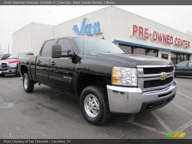 Black Granite Metallic / Ebony 2009 Chevrolet Silverado 2500HD LT Crew Cab