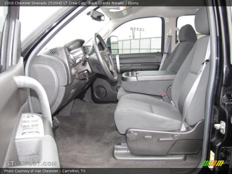 Black Granite Metallic / Ebony 2009 Chevrolet Silverado 2500HD LT Crew Cab