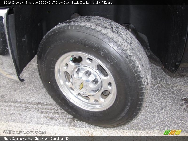 Black Granite Metallic / Ebony 2009 Chevrolet Silverado 2500HD LT Crew Cab