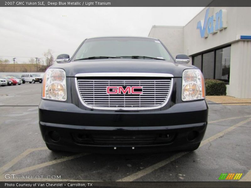 Deep Blue Metallic / Light Titanium 2007 GMC Yukon SLE