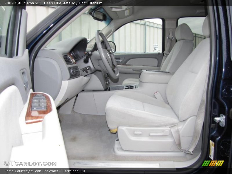 Deep Blue Metallic / Light Titanium 2007 GMC Yukon SLE
