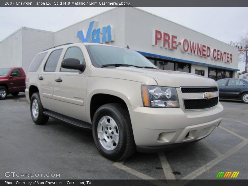 Gold Mist Metallic / Light Cashmere/Ebony 2007 Chevrolet Tahoe LS