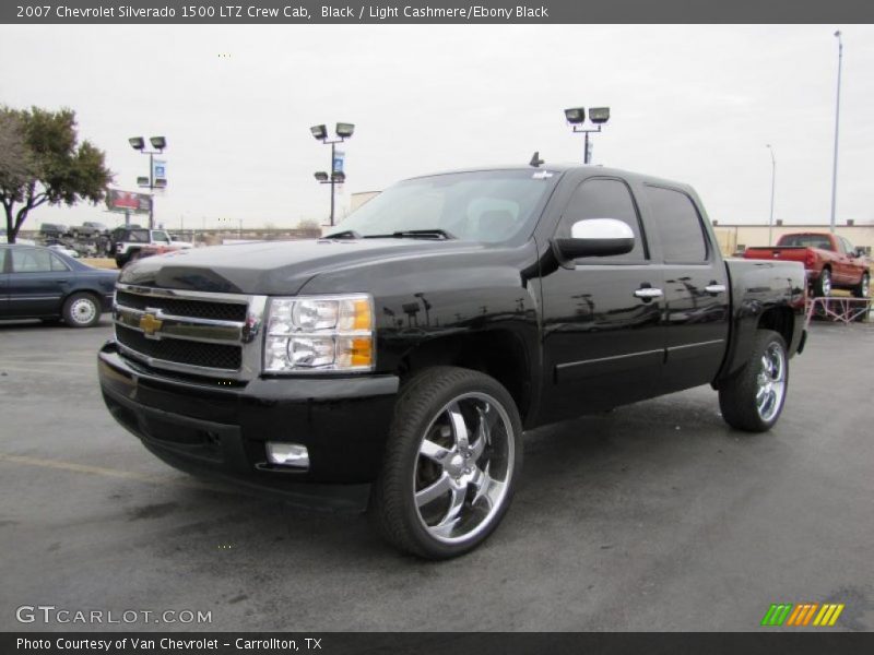 Black / Light Cashmere/Ebony Black 2007 Chevrolet Silverado 1500 LTZ Crew Cab