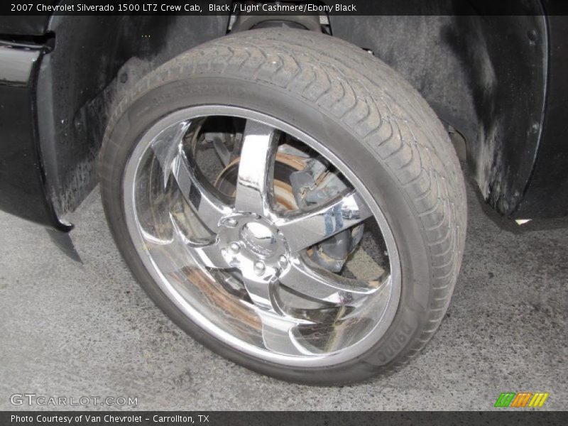 Black / Light Cashmere/Ebony Black 2007 Chevrolet Silverado 1500 LTZ Crew Cab