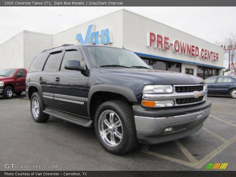 Dark Blue Metallic / Gray/Dark Charcoal 2005 Chevrolet Tahoe Z71
