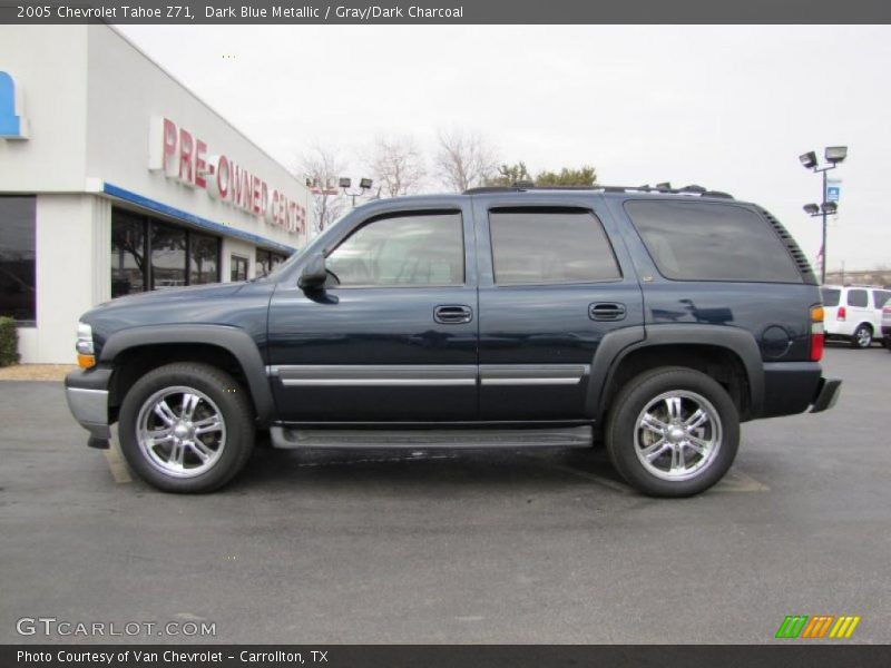 Dark Blue Metallic / Gray/Dark Charcoal 2005 Chevrolet Tahoe Z71