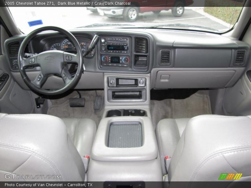 Dark Blue Metallic / Gray/Dark Charcoal 2005 Chevrolet Tahoe Z71