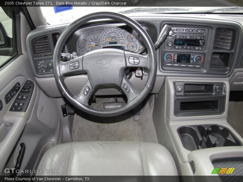 Dark Blue Metallic / Gray/Dark Charcoal 2005 Chevrolet Tahoe Z71