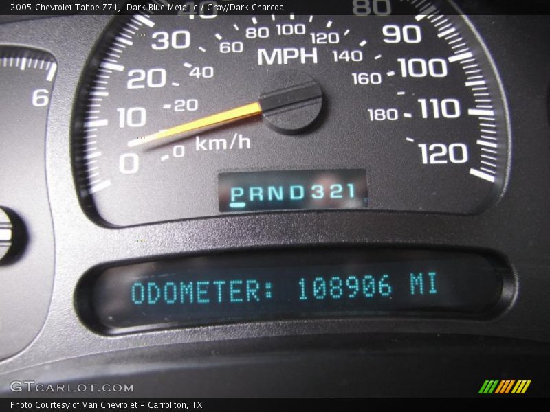 Dark Blue Metallic / Gray/Dark Charcoal 2005 Chevrolet Tahoe Z71