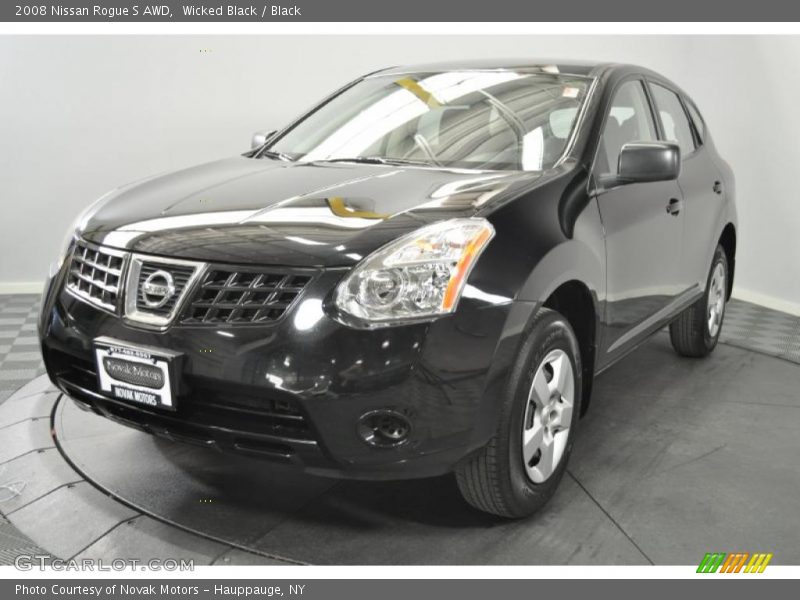 Wicked Black / Black 2008 Nissan Rogue S AWD